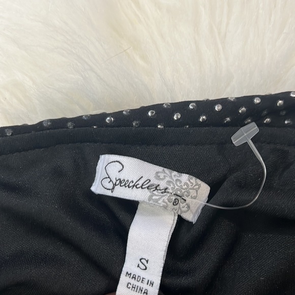• Speechless One shoulder Mini Dress Black/Silver New With Tags - Picture 6 of 14